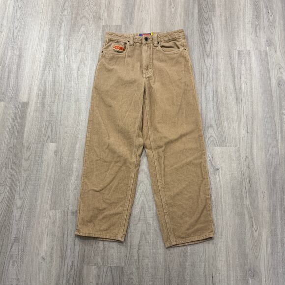 Empyre Other - Empyre Corduroy Pants Men's 28 (Fits 28x27) Tan Baggy Skate Skater Grunge Relax